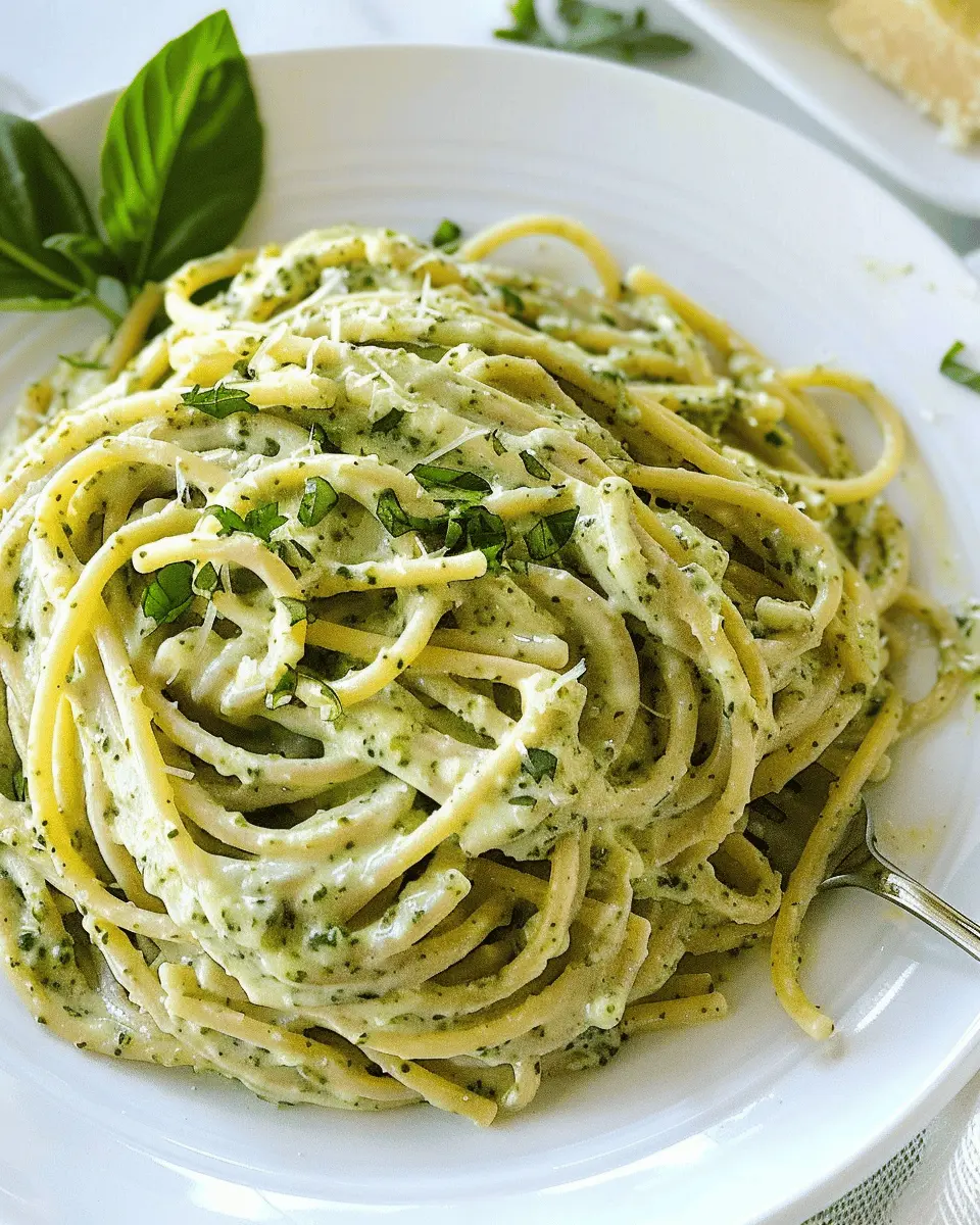 Easy 10-Minute Creamy Pesto Pasta with Turkey Bacon Delight