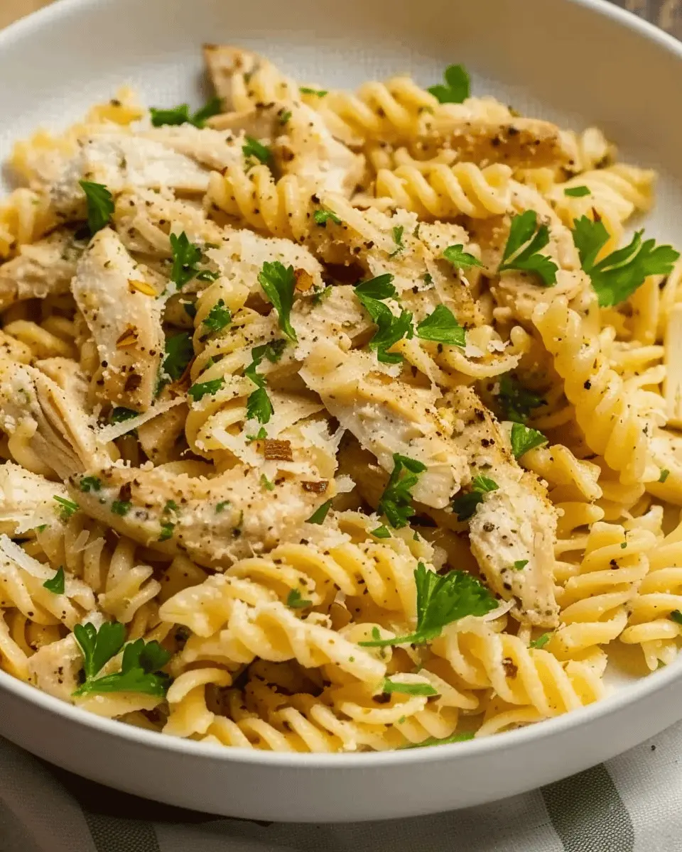 Crockpot Garlic Parmesan Chicken Pasta: Easy, Creamy Comfort Food