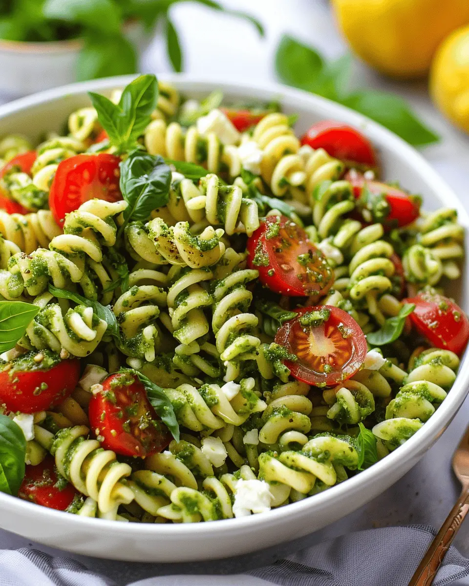 Pesto Pasta Salad with Turkey Bacon: A Healthy Twist You’ll Love