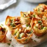 Caesar Salad Wonton Cups