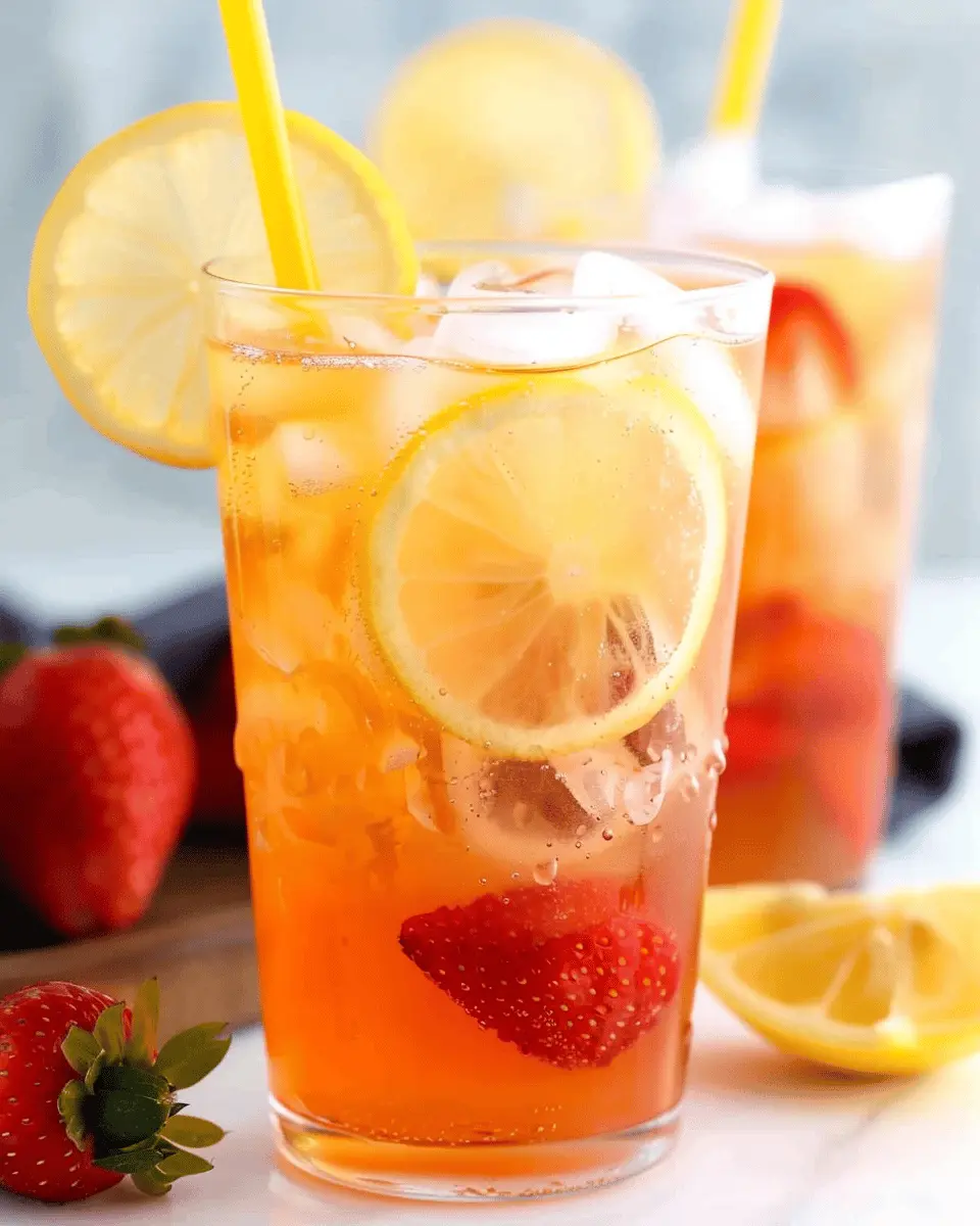 Strawberry Green Tea Lemonade: Refreshing Summer Delight