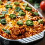 Easy Chicken Enchilada Rice Casserole