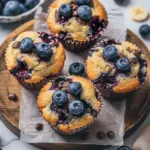 Blueberry and Chocolate Cottage Cheese Muffins