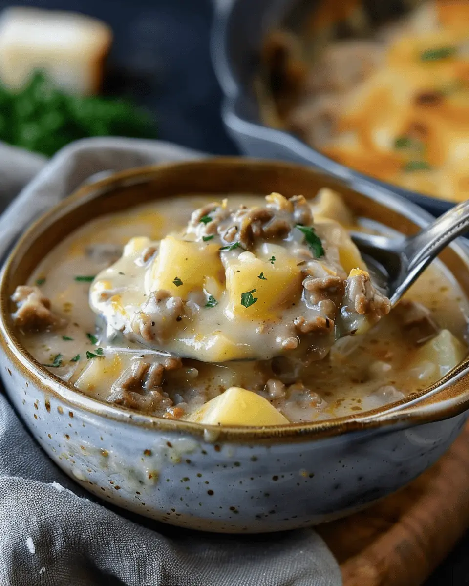 Cheesy Beef and Potato Soup: A Comforting Indulgence for All