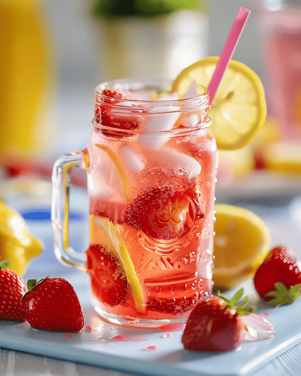 Strawberry Lemonade Fizz: A Refreshingly Easy Summer Treat