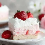 3 Ingredient No Bake Strawberry Cloud Cake