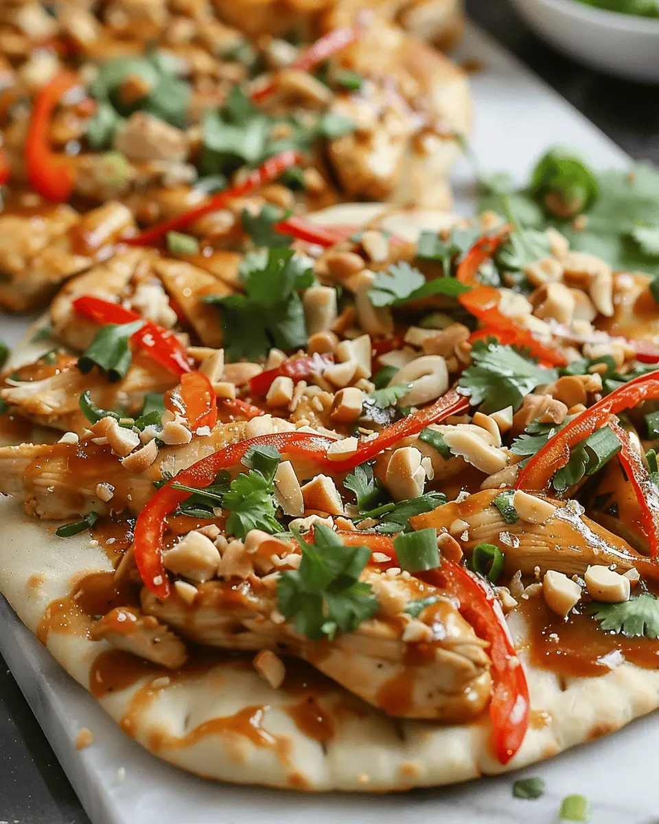 Thai Chicken Flatbread: Easy, Flavorful Twist for Dinner Tonight