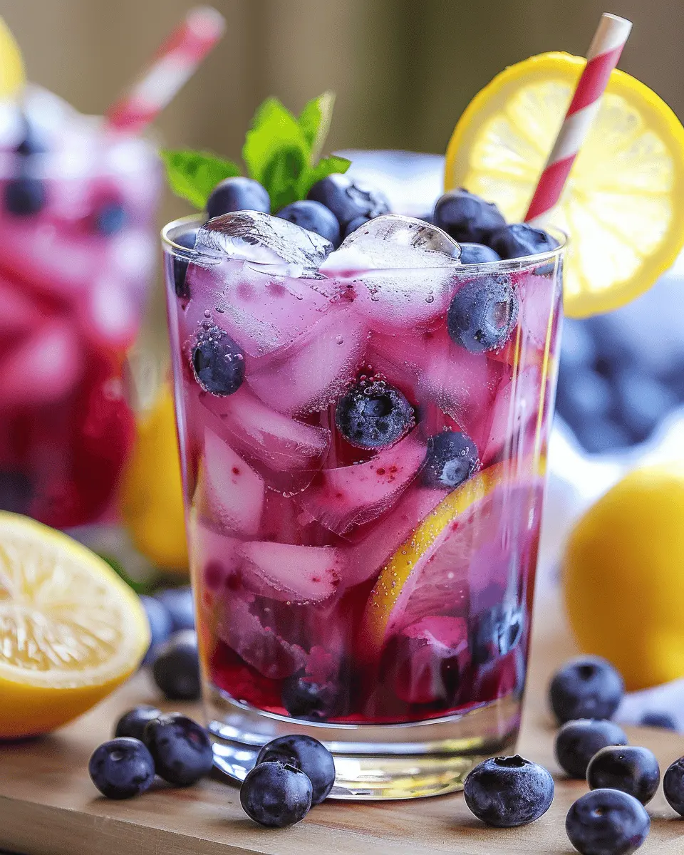 Blueberry Lemon Spritzer: Refreshing Mocktail for All Occasions