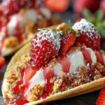 Strawberry Crunch Cheesecake Tacos