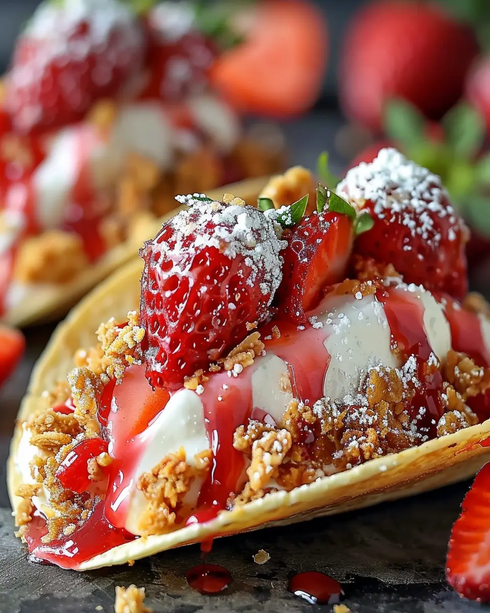 Strawberry Crunch Cheesecake Tacos: A Delightful Twist on Dessert