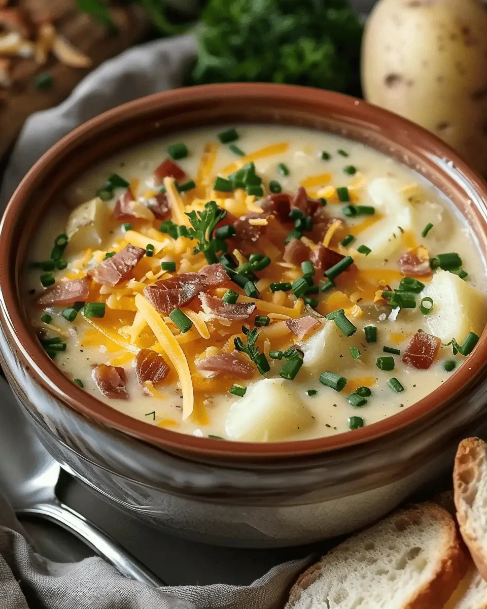 Crock Pot Crack Potato Soup: Easy Comfort with Turkey Bacon and Chicken Ham