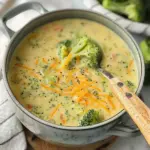 High Protein Broccoli Cheddar Soup