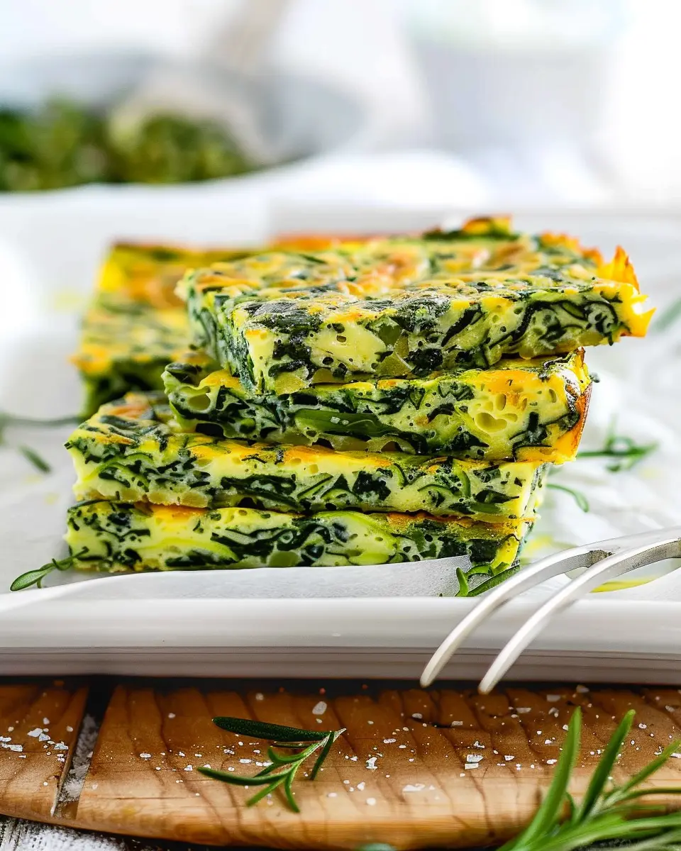 Baked Spinach Zucchini Frittata Fingers: A Deliciously Healthy Snack