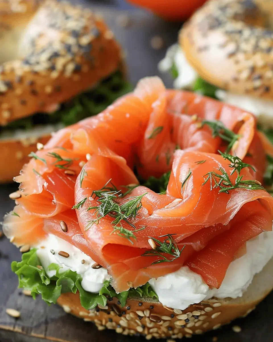 Smoked Salmon Bagel Delight: Easy Homemade Recipe for All