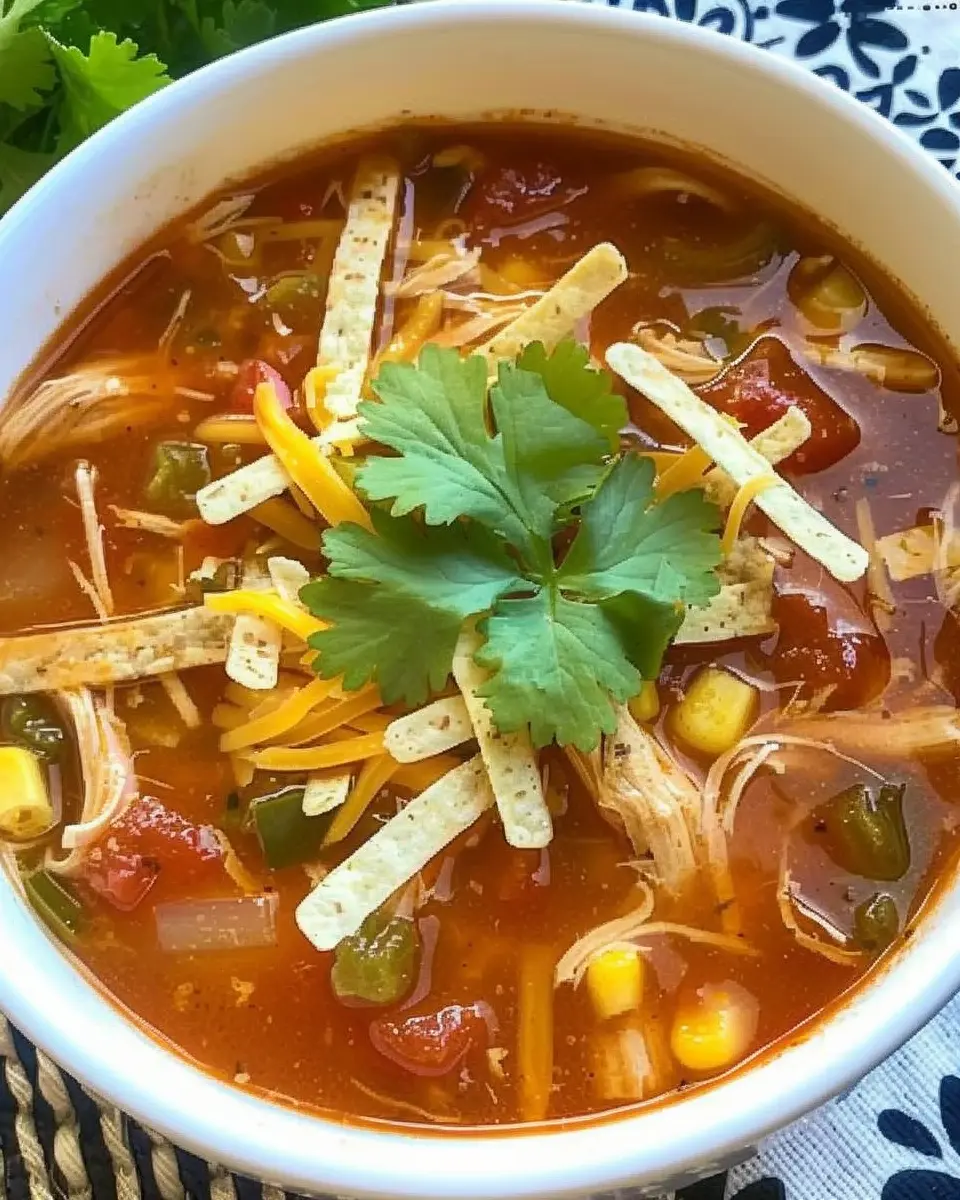 Crock Pot Chicken Tortilla Soup: Easy Comfort Food Recipe