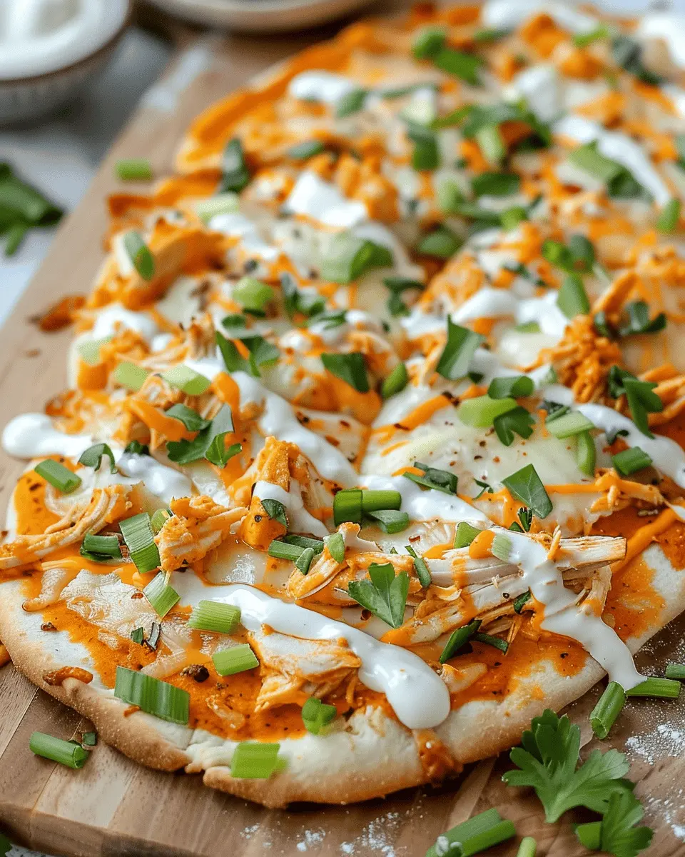 Buffalo Chicken Flatbread: Easy and Flavorful Weeknight Delight