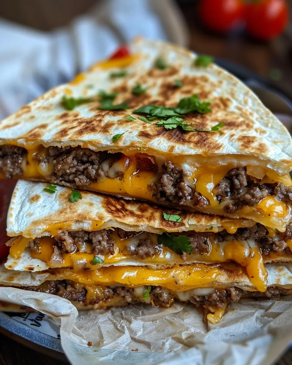 Smashburger Quesadillas: Indulgent Flavor with Turkey Bacon Delight
