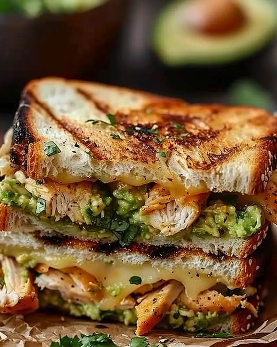 Chicken Avocado Melt Sandwich: Easy Twist with Turkey Bacon