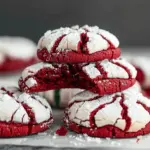 Red Velvet Crinkle Cookie