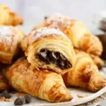 Easy Puff Pastry Chocolate Croissants