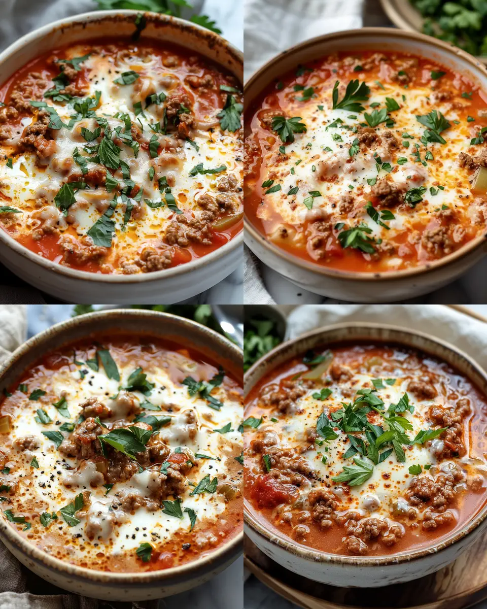 Keto Lasagna Soup: Indulgent Comfort Food with Turkey Bacon