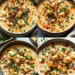 Keto Loaded Cauliflower Soup