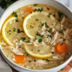Crockpot Lemon Chicken Soup