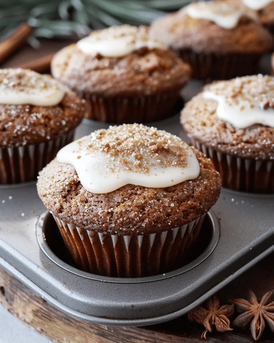 Glazed Gingerbread Muffins: Easy, Irresistibly Spiced Delights