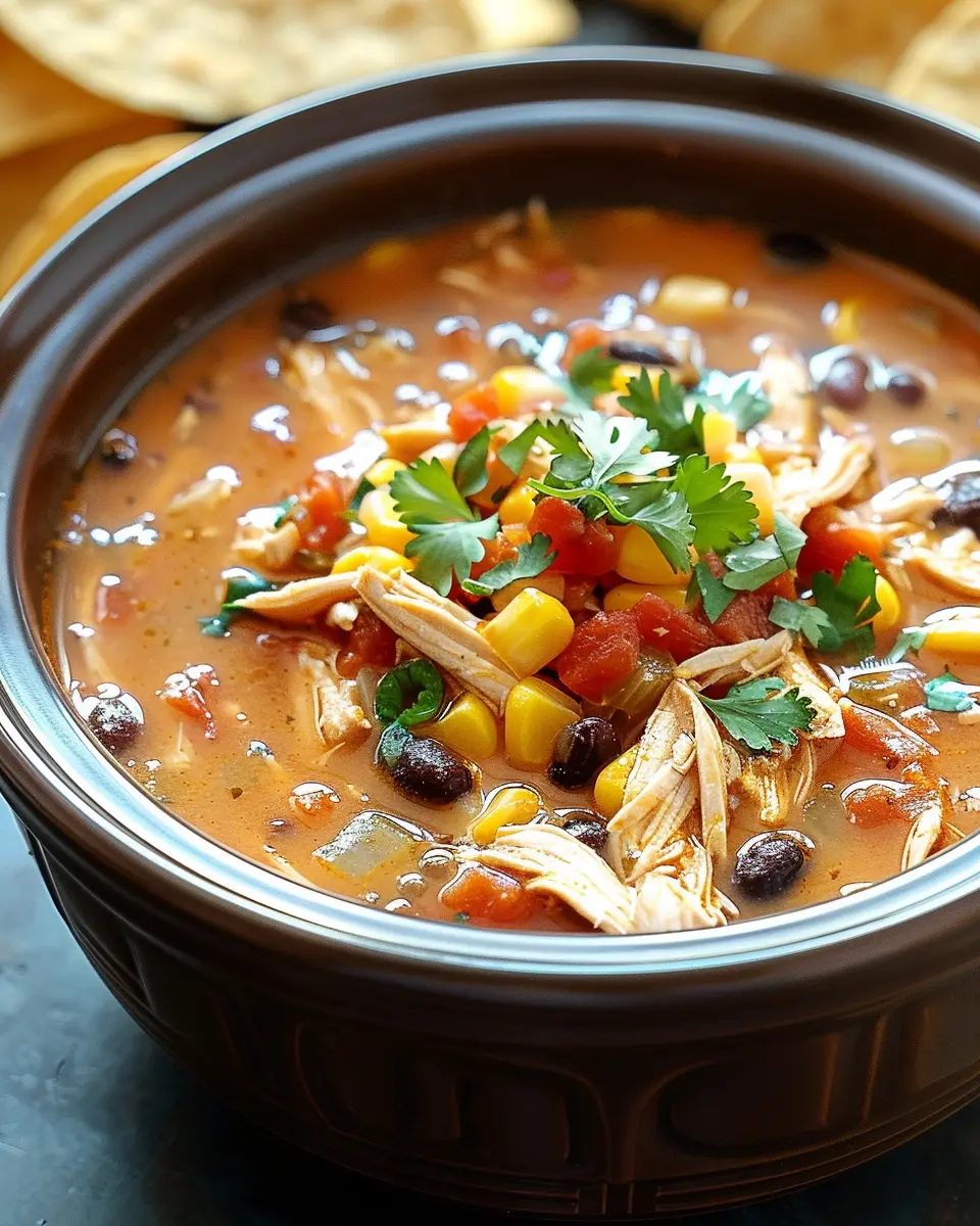 Crockpot Chicken Tortilla Soup: Easy, Hearty Comfort Food Recipe