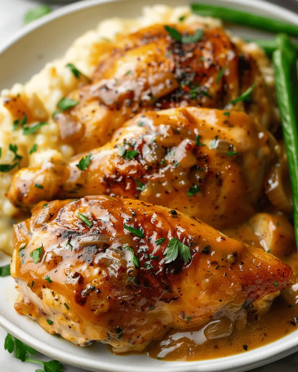 Smothered Chicken: Easy, Indulgent Recipe with Turkey Bacon Tips