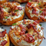 Zesty Bacon Cream Cheese Bagels