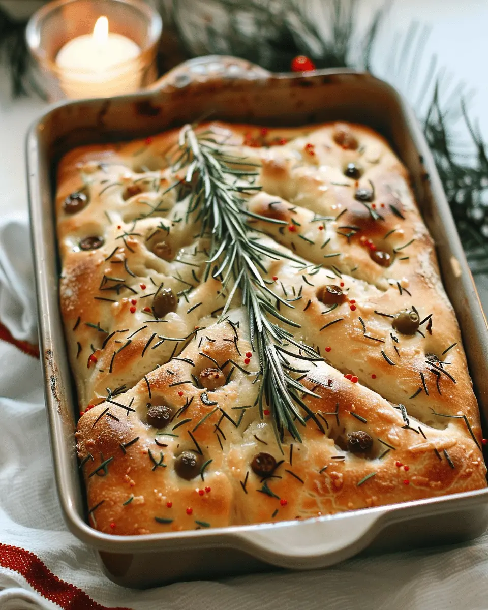 Christmas Tree Focaccia: The Best Holiday Bread Recipe