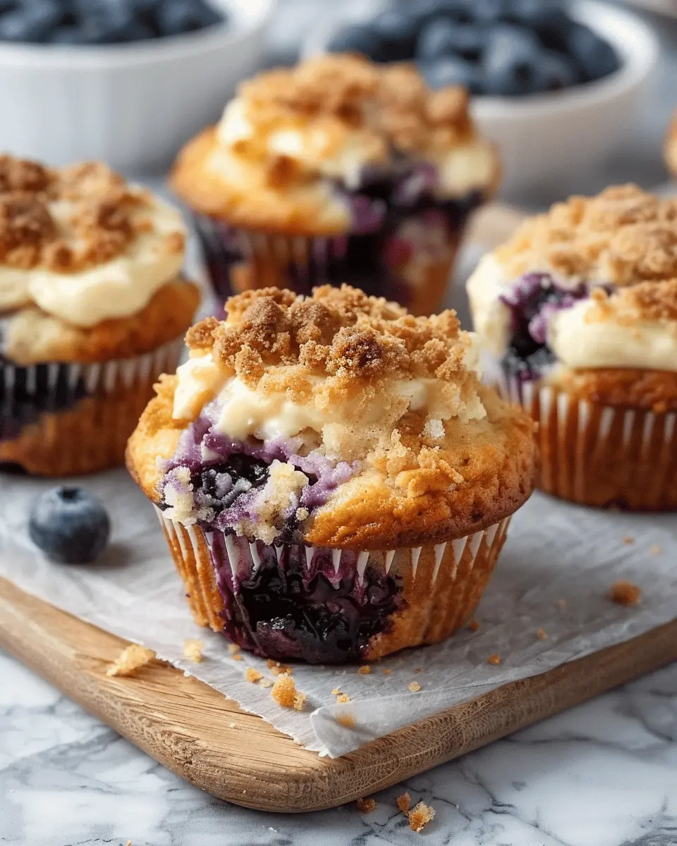 Blueberry Cheesecake Crumble Muffins: Easy Indulgence at Home