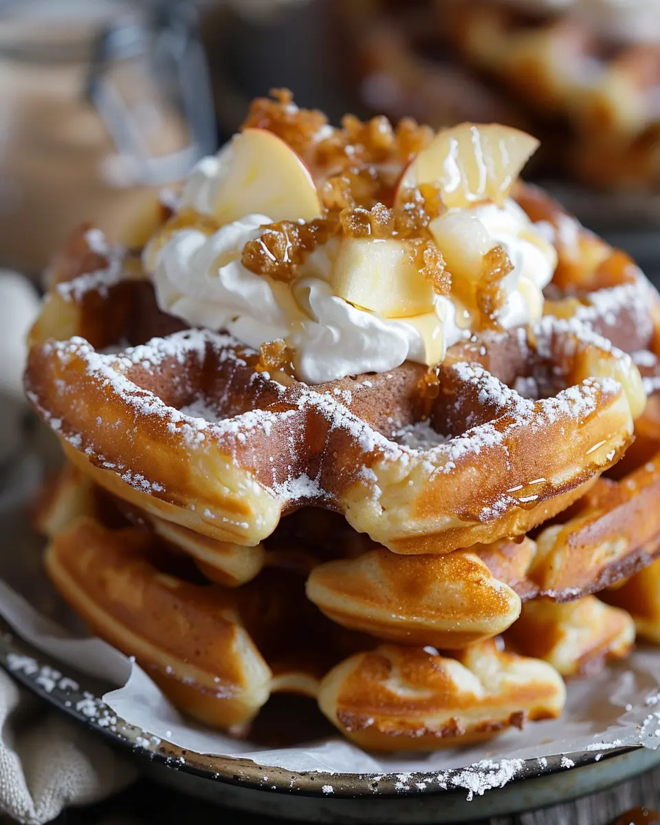 Apple Fritter Waffle Donuts: Easy Indulgence for Cozy Mornings