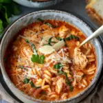 Crockpot Chicken Parmesan Soup