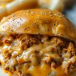 Cajun Chicken Sloppy Joes with Creamy Cheese Sauce