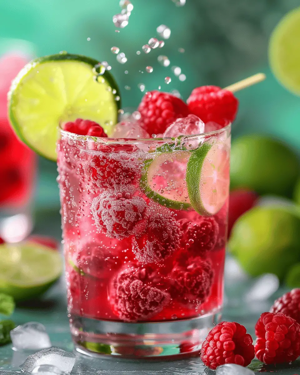 Raspberry Limeade Splash: Refreshing, Easy Drink Recipe for Summer