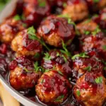 Quick Cranberry Meatballs