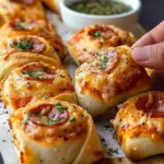 High Protein Pepperoni Pizza Rolls