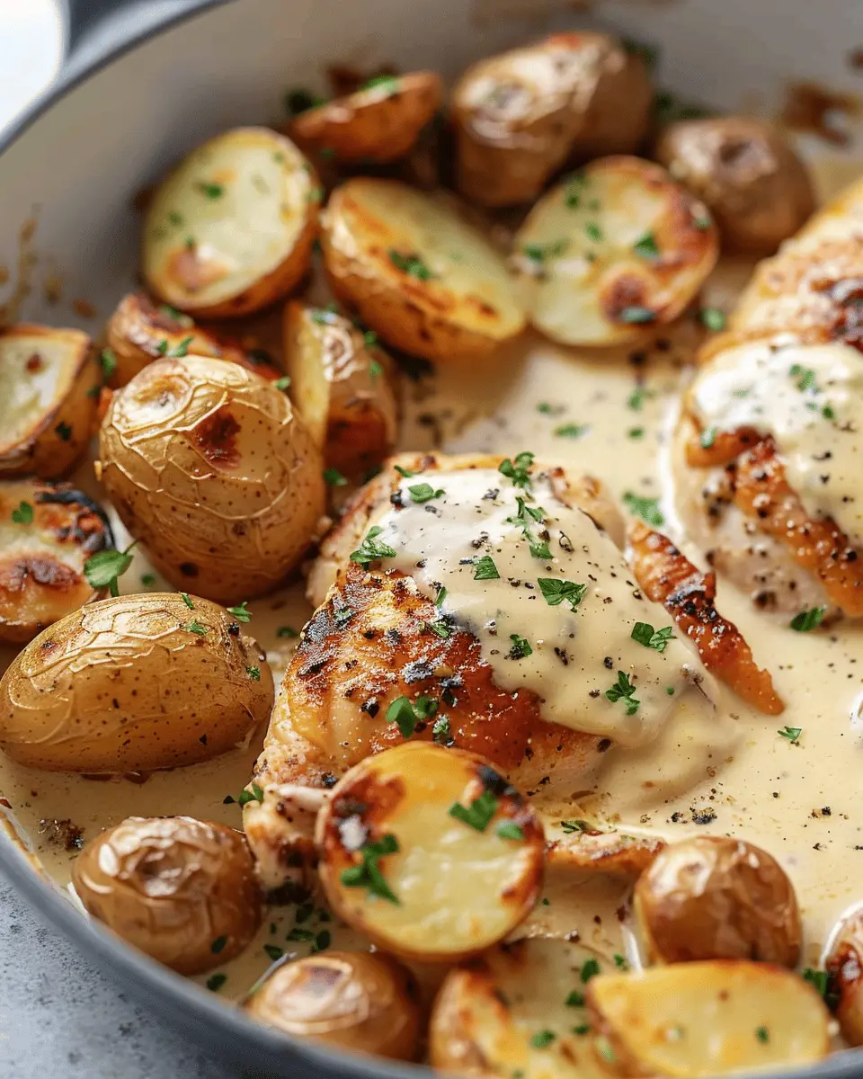 Chicken and Potatoes with Dijon Cream Sauce: A Cozy Comfort Dish