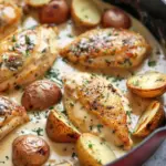 Chicken and Potatoes with Dijon Cream Sauce