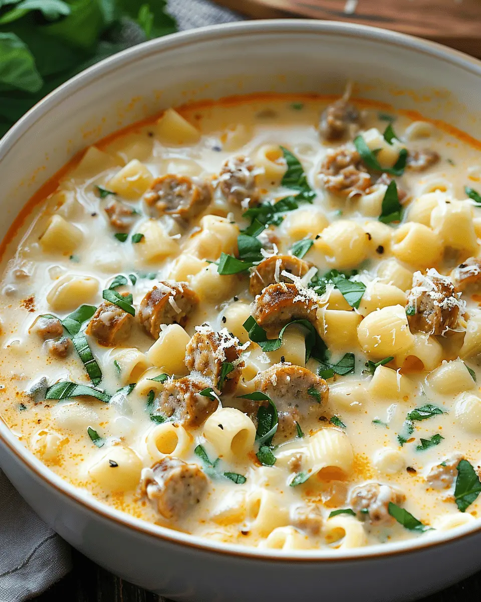 Creamy Parmesan Italian Sausage Ditalini Soup: A Cozy Delight