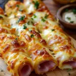 Cheesy Ham and Cheese Sticks