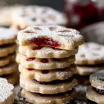 Shortbread Linzer Cookies with Raspberry Jam