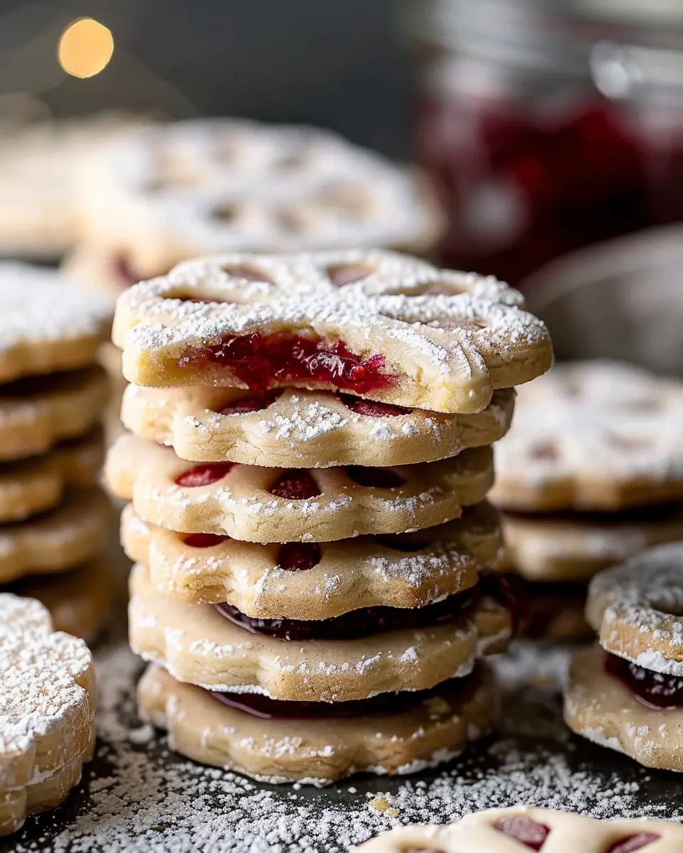 Shortbread Linzer Cookies with Raspberry Jam: The Best Treat Ever