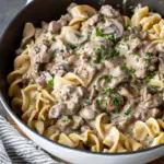 Creamy Beef Mushroom Stroganoff recipe