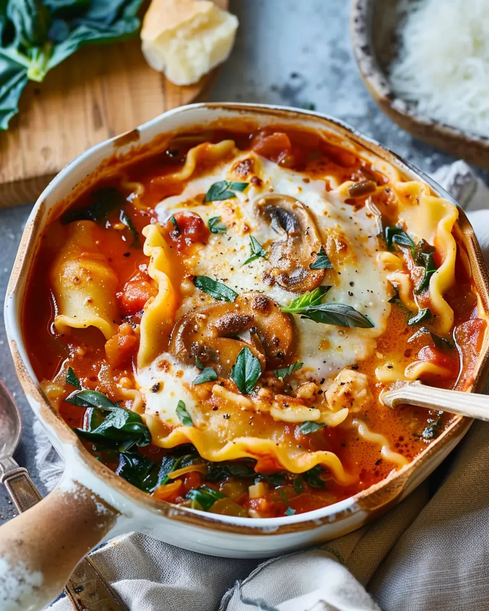 Vegetarian Lasagna Soup: Easy Comfort Food for Cozy Nights