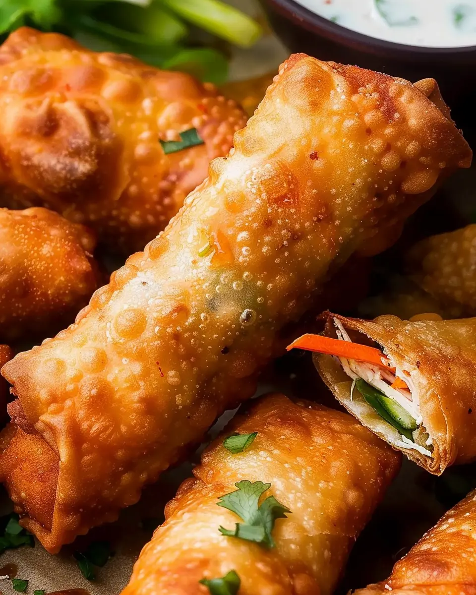 Buffalo Chicken Egg Rolls: Easy, Cheesy Delight for Home Chefs