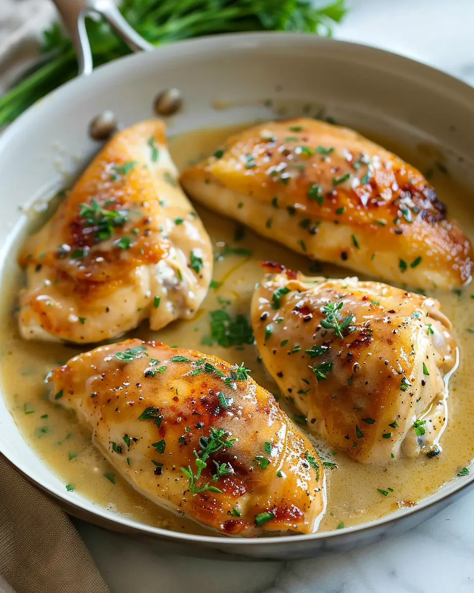 Chicken in White Wine Sauce: A Simple and Savory Delight