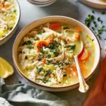 Lemony Chicken & Rice Soup